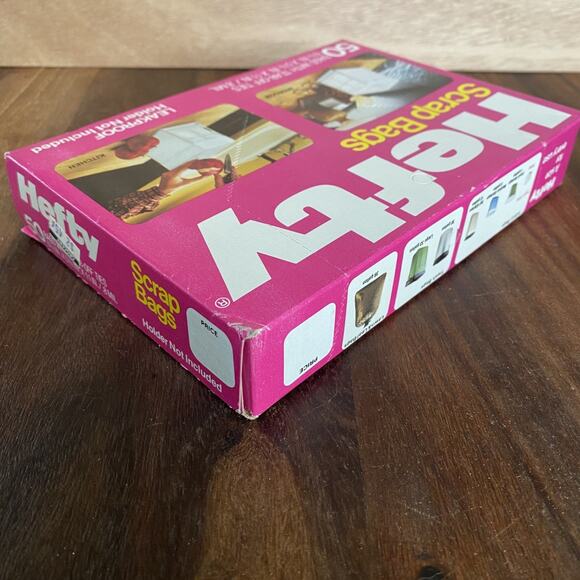 New Hefty Scrap Bags w/ Tear Off Ties 50 Bags 6.5 x 5.5 x 11 in Vintage - Picture 4 of 4